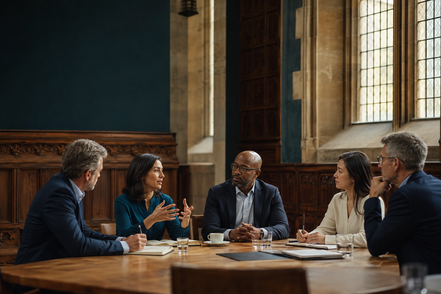 Executive leaders in a strategic discussion